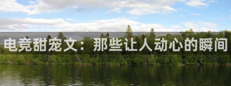 南宫电竞app：电竞甜宠文：那些让人动心的瞬间