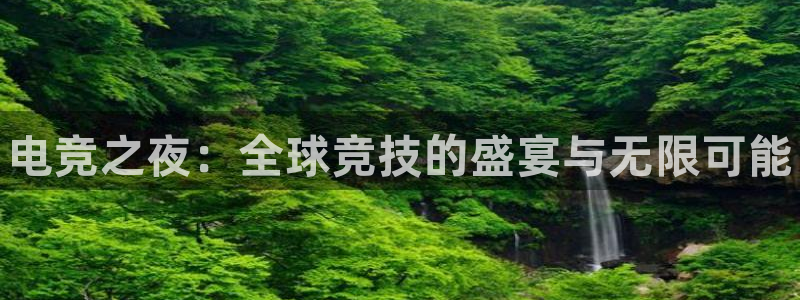 南宫电竞官网：电竞之夜：全球竞技的盛宴与无限可能