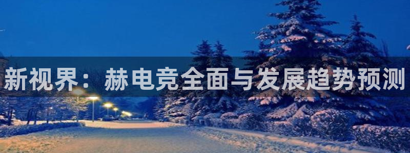 南宫电竞网：新视界：赫电竞全面与发展趋势预测