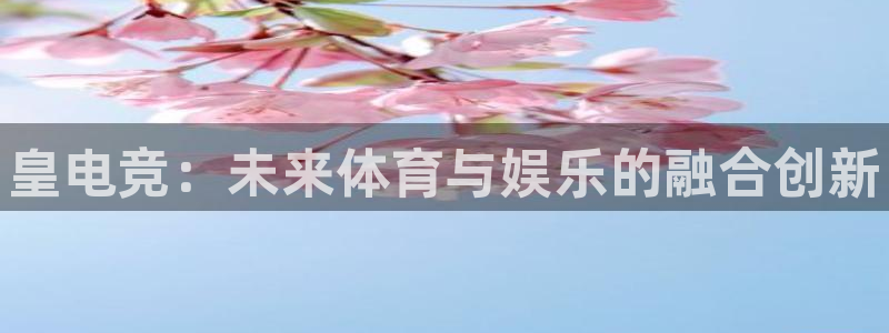 南宫电竞贴吧：皇电竞：未来体育与娱乐的融合创新