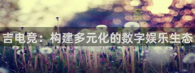 南宫电竞贴吧：吉电竞：构建多元化的数字娱乐生态