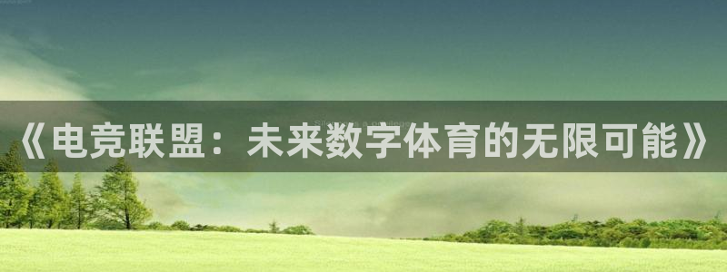 南宫电竞：《电竞联盟：未来数字体育的无限可能》
